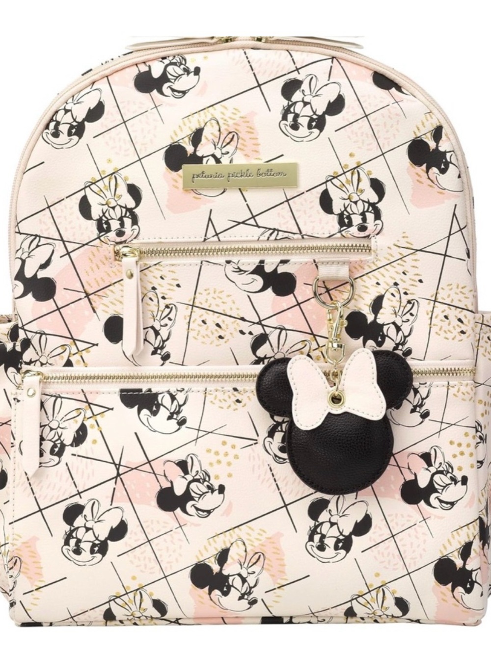 Petunia Pickle Bottom Disney Minnie Mouse Shimmery Ace Diaper Backpack